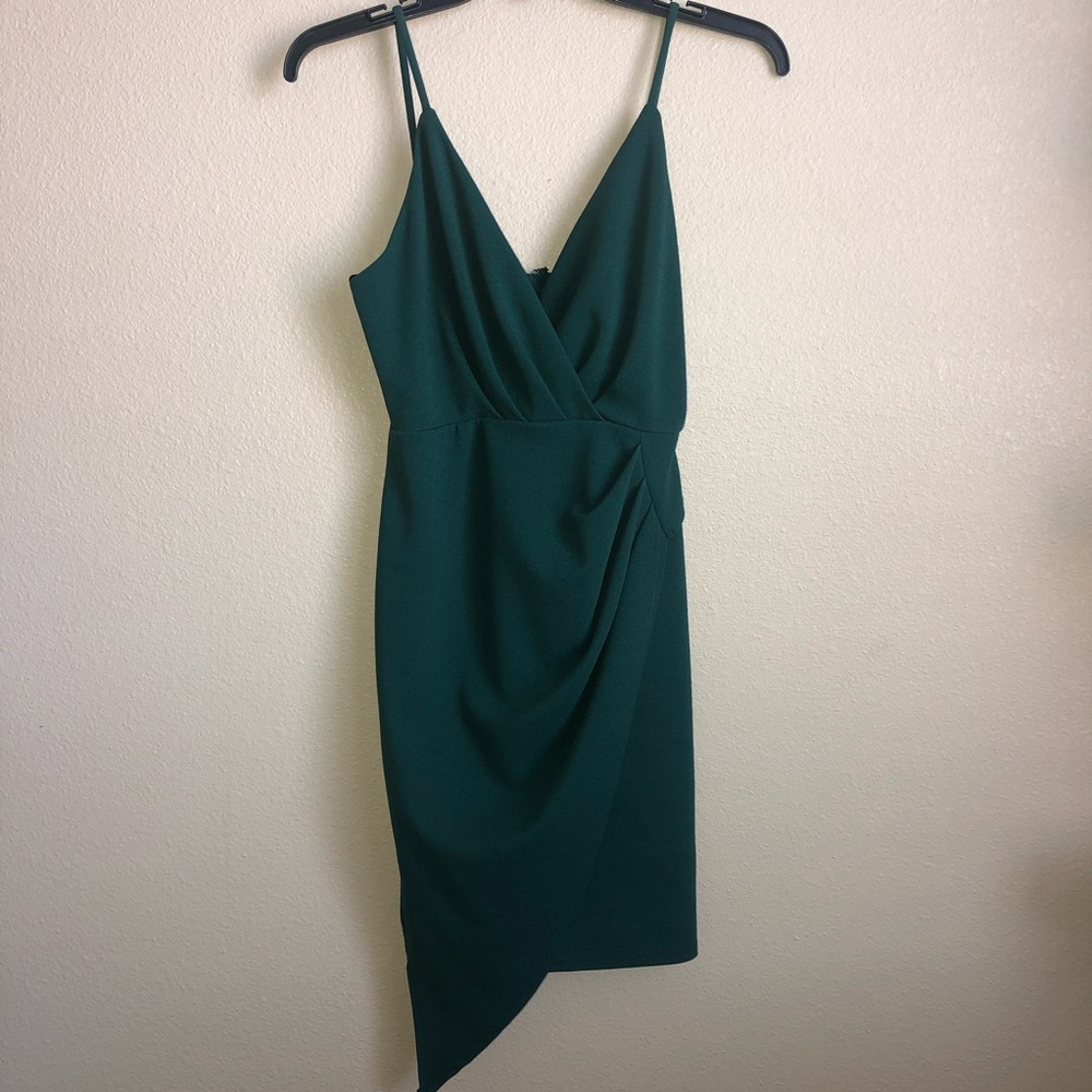 green formal dress